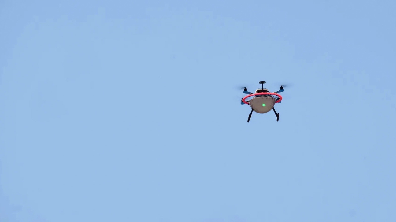 Drone flying over Vulcano volcanic gas plume for TUM laser mapping research
